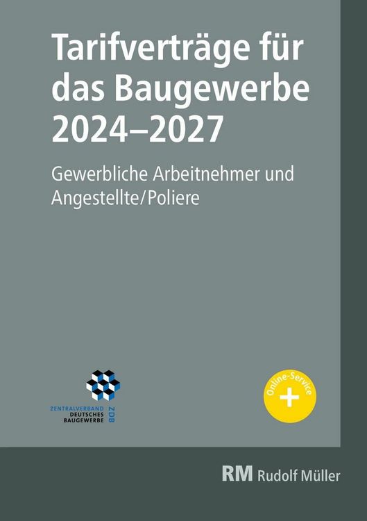 Produktbild: Tarifvertr&auml;ge f&uuml;r das Baugewerbe 2024-2027 - E-Book