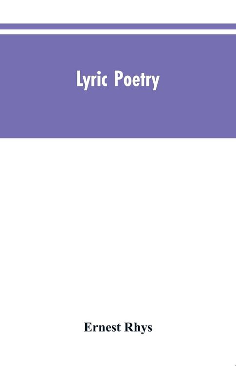 Produktbild: Lyric poetry