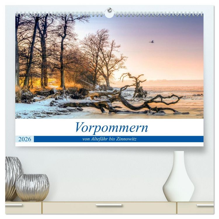 Produktbild: Vorpommern - von Altef&auml;hr bis Zinnowitz (hochwertiger Premium Wandkalender 2026 DIN A2 quer), Kunstdruck in Hochglanz