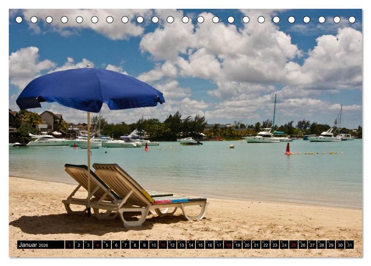 Produktbild: Mauritius - Trauminsel im Indischen Ozean (Tischkalender 2026 DIN A5 quer), CALVENDO Monatskalender