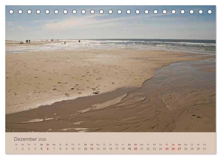 Produktbild: Sylt-Momente (Tischkalender 2026 DIN A5 quer), CALVENDO Monatskalender