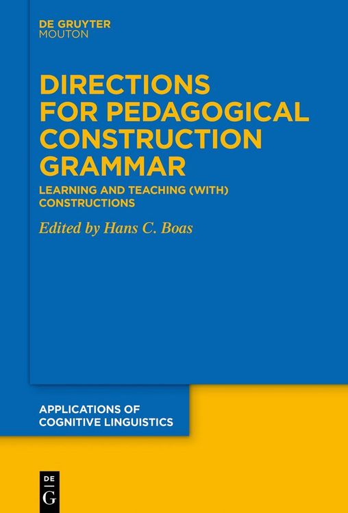Produktbild: Directions for Pedagogical Construction Grammar