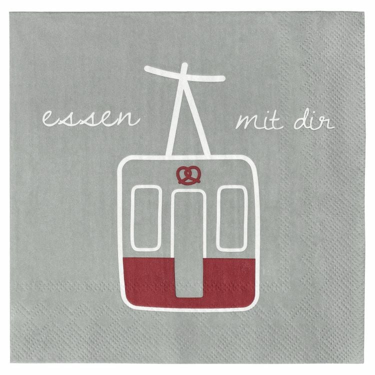 Produktbild: Serviette 33x33cm Essen mit dir
