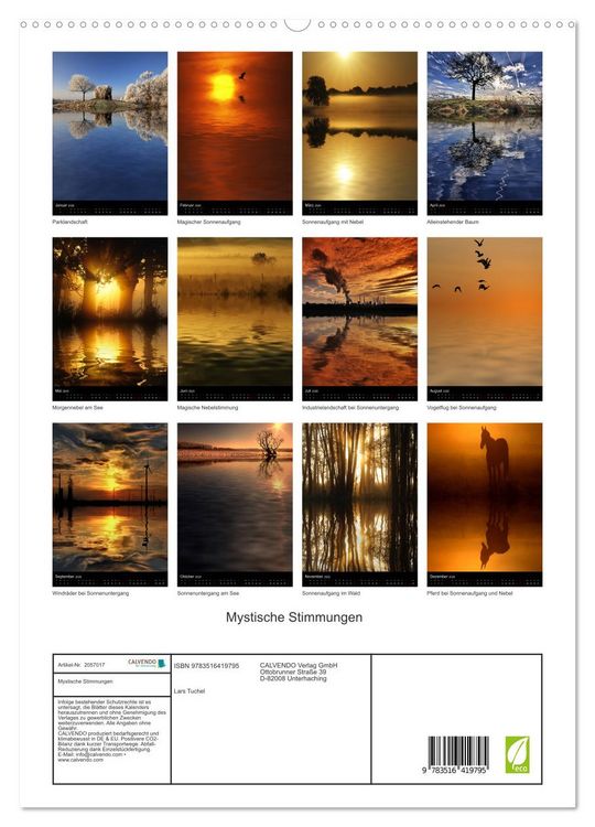 Produktbild: Mystische Stimmungen (hochwertiger Premium Wandkalender 2026 DIN A2 hoch), Kunstdruck in Hochglanz