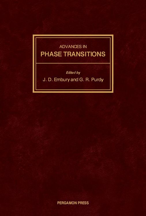Produktbild: Advances in Phase Transitions