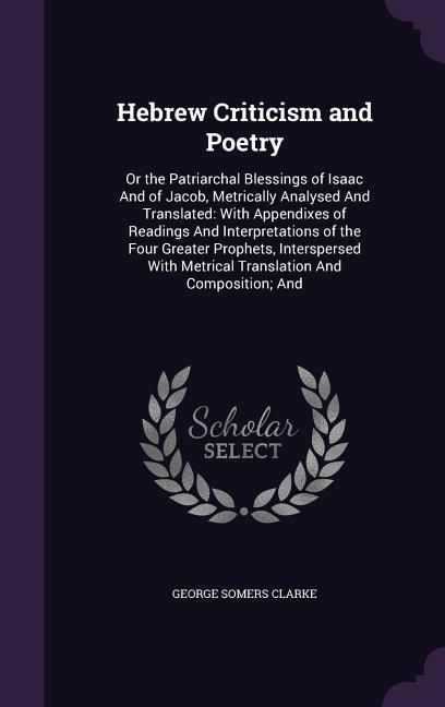 Produktbild: Hebrew Criticism and Poetry
