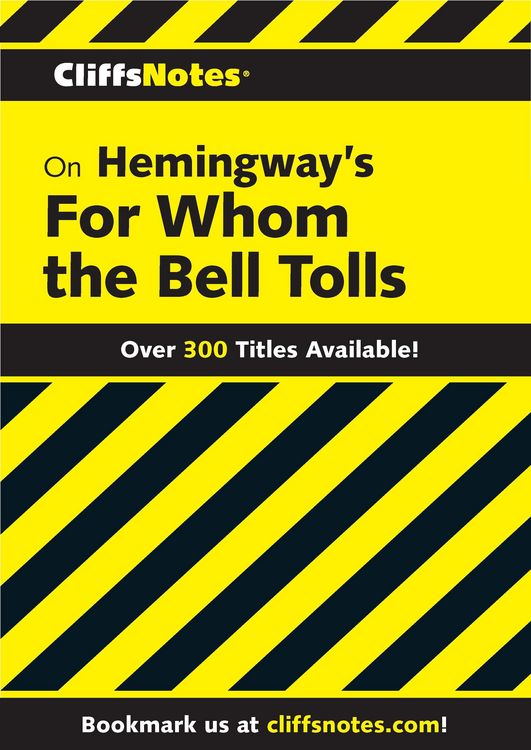 Produktbild: CliffsNotes on Hemingway's For Whom the Bell Tolls