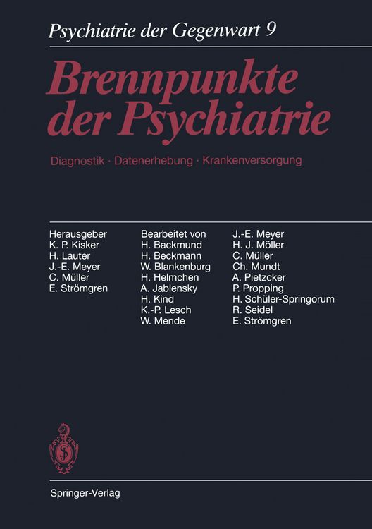 Produktbild: Psychiatrie der Gegenwart