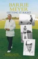 Produktbild: Meyer, B: Barrie Meyer: Getting it Right