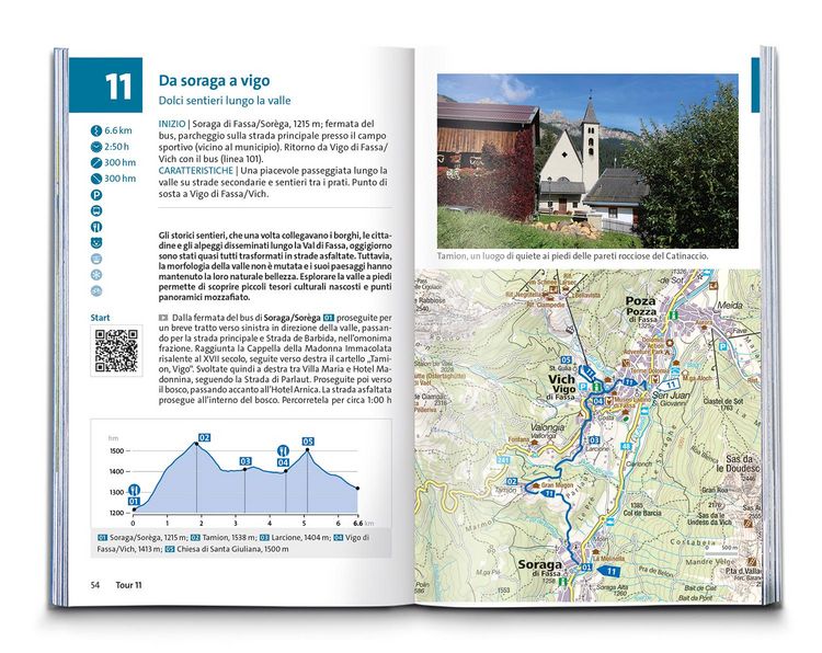 Produktbild: KOMPASS guida escursionistica Val di Fassa / Fassatal, 60 itinerari