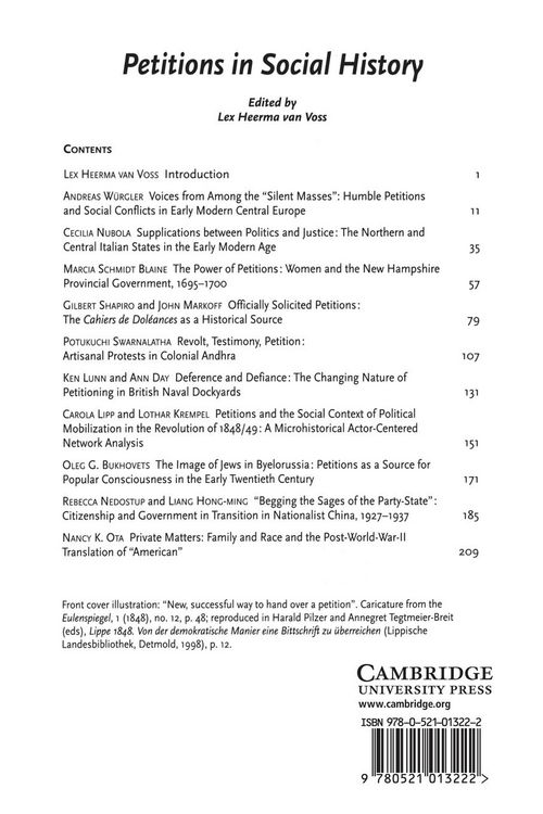 Produktbild: Petitions in Social History