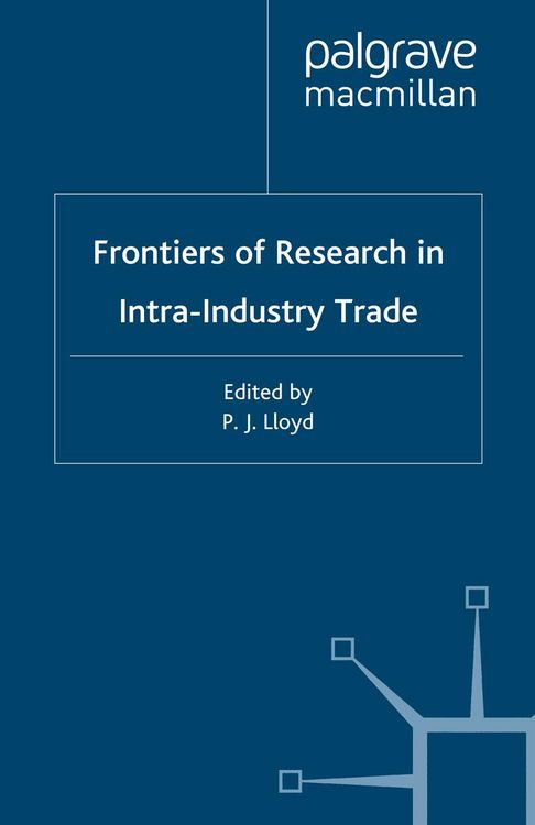 Produktbild: Frontiers of Research in Intra-Industry Trade