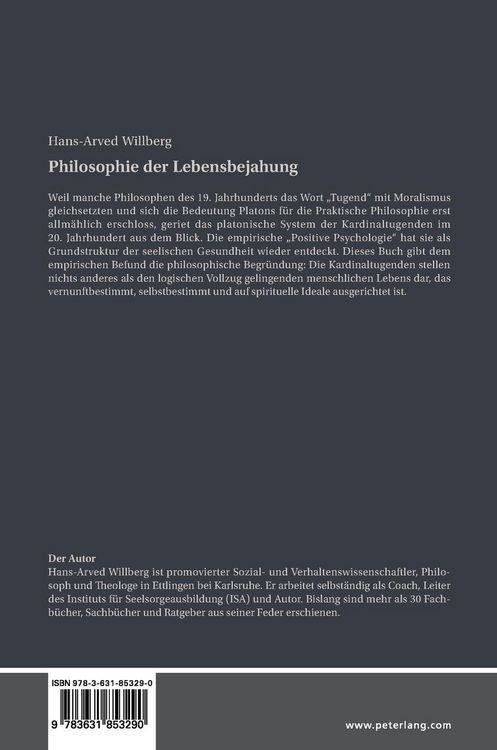 Produktbild: Philosophie der Lebensbejahung