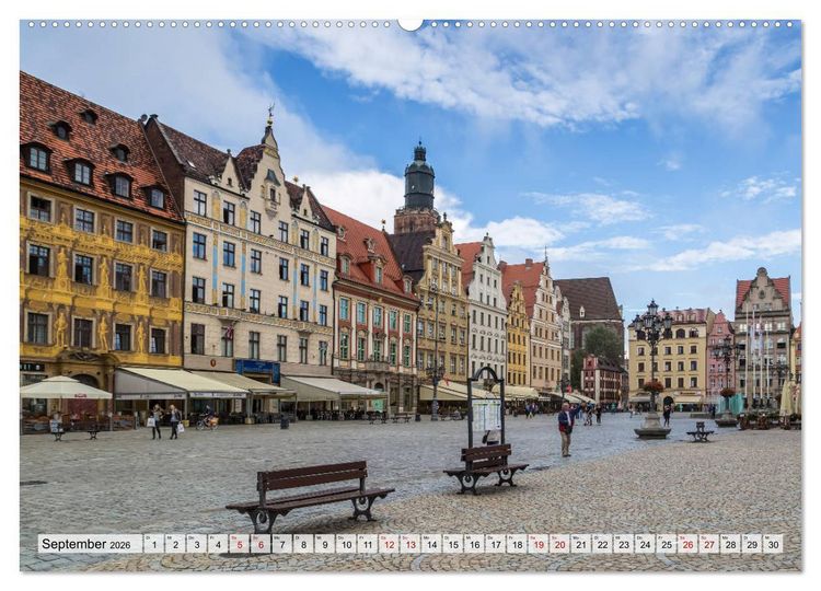 Produktbild: HISTORIE BRESLAU (hochwertiger Premium Wandkalender 2026 DIN A2 quer), Kunstdruck in Hochglanz
