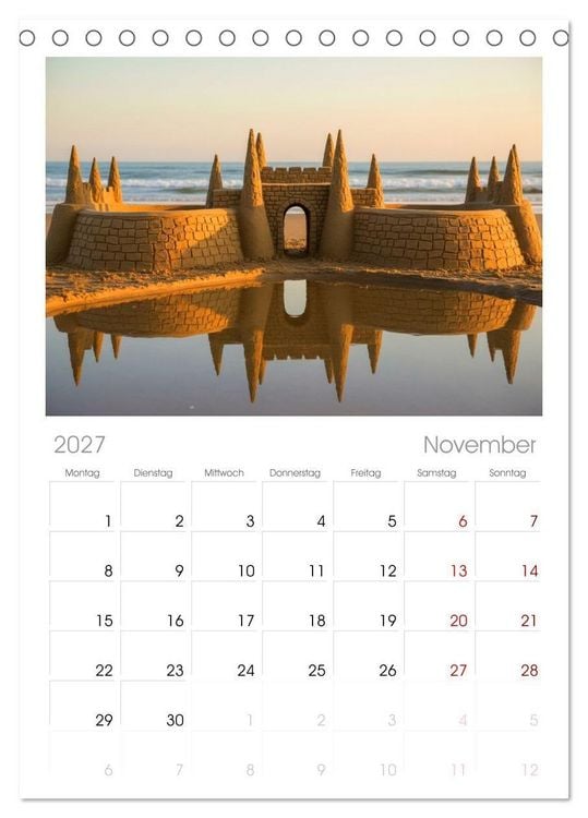 Produktbild: Tischplaner 2027 - Ideen in den Sand gesetzt (A5 Tischkalender zum Aufstellen) CALVENDO
