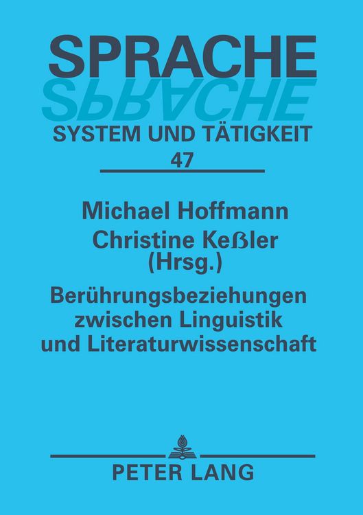 Produktbild: Ber&uuml;hrungsbeziehungen zwischen Linguistik und Literaturwissenschaft