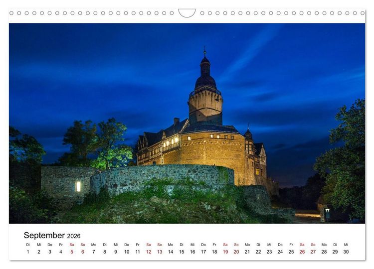 Produktbild: Auf den Spuren der Romanik zur blauen Stunde (Wandkalender 2026 DIN A3 quer), CALVENDO Monatskalender