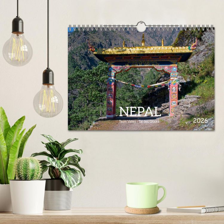 Produktbild: Nepal Tsum Valley - Tal des Gl&uuml;cks (Wandkalender 2026 DIN A4 quer), CALVENDO Monatskalender