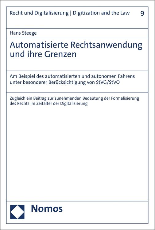 Produktbild: Automatisierte Rechtsanwendung und ihre Grenzen