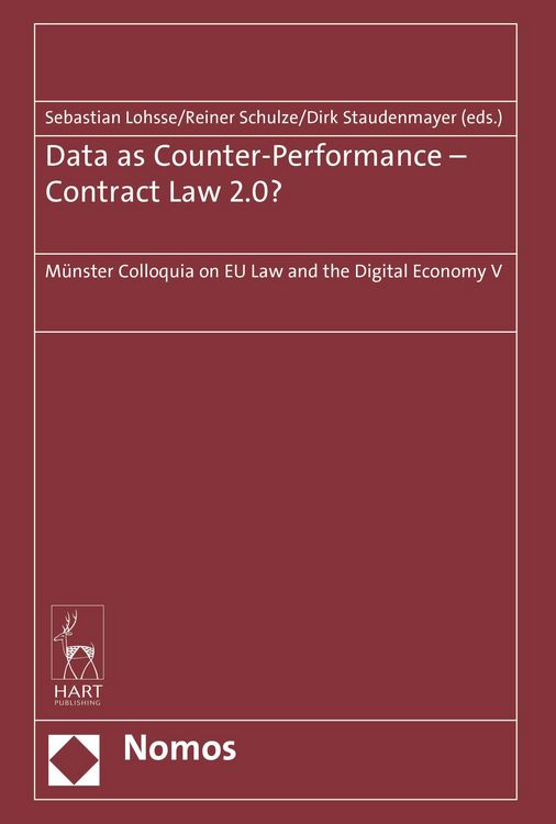 Produktbild: Data as Counter-Performance - Contract Law 2.0?
