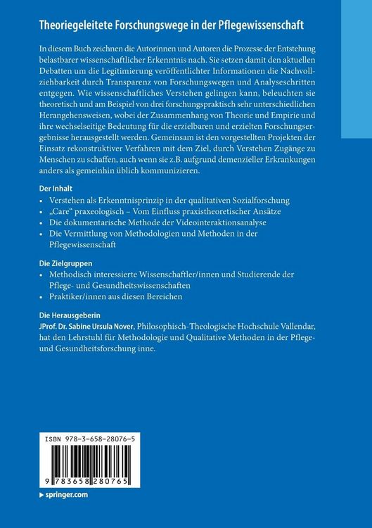 Produktbild: Theoriegeleitete Forschungswege in der Pflegewissenschaft