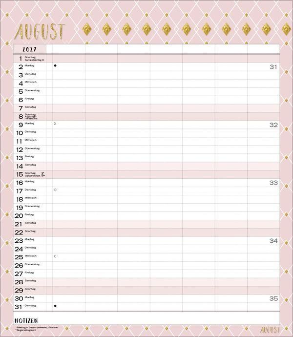 Produktbild: Multiplaner - Time for glamour 2027