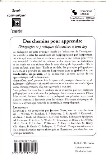 Produktbild: Des chemins pour apprendre