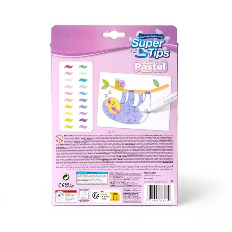 Produktbild: CRAYOLA - 20 Filzstifte Supertips Pastell