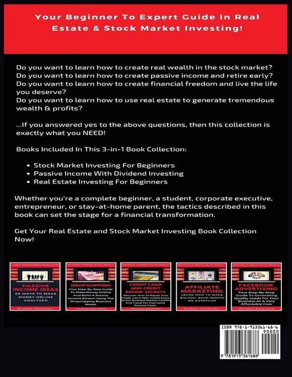 Produktbild: Real Estate And Stock Market Investing Mastery (3 Books In 1)