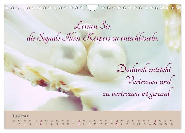 Produktbild: Innere Perlen (Wandkalender 2027 DIN A4 quer), CALVENDO Monatskalender