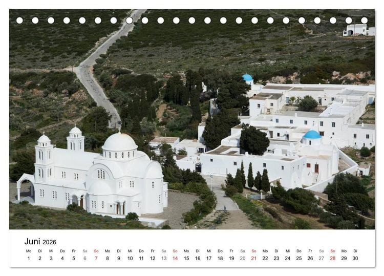 Produktbild: Paros, Perle der Kykladen (Tischkalender 2026 DIN A5 quer), CALVENDO Monatskalender