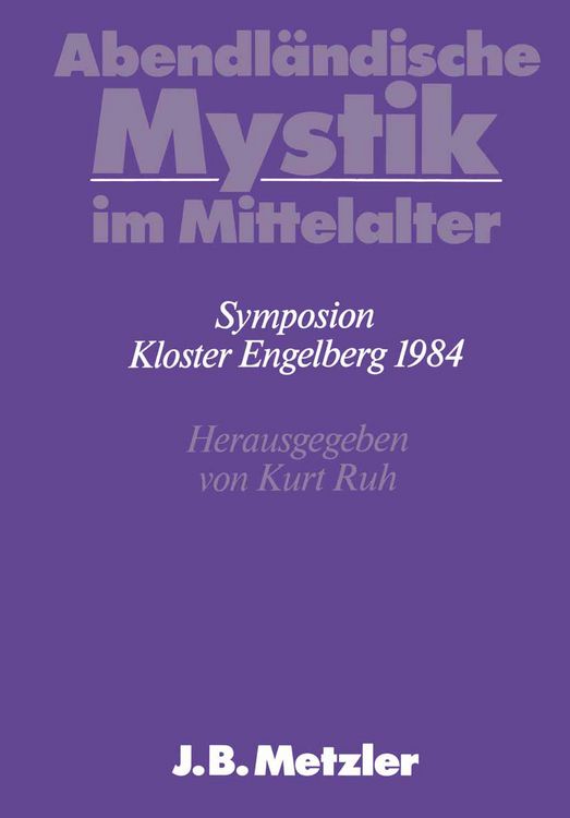 Produktbild: Abendl&auml;ndische Mystik im Mittelalter