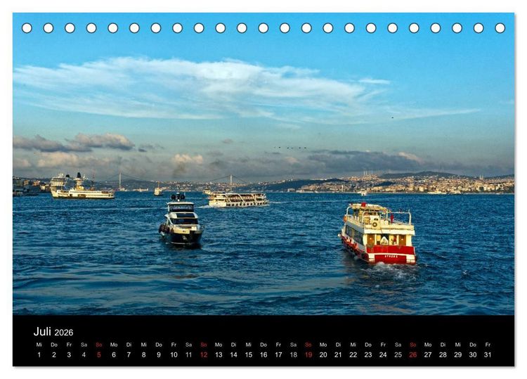 Produktbild: Istanbul Einmalig (Tischkalender 2026 DIN A5 quer), CALVENDO Monatskalender