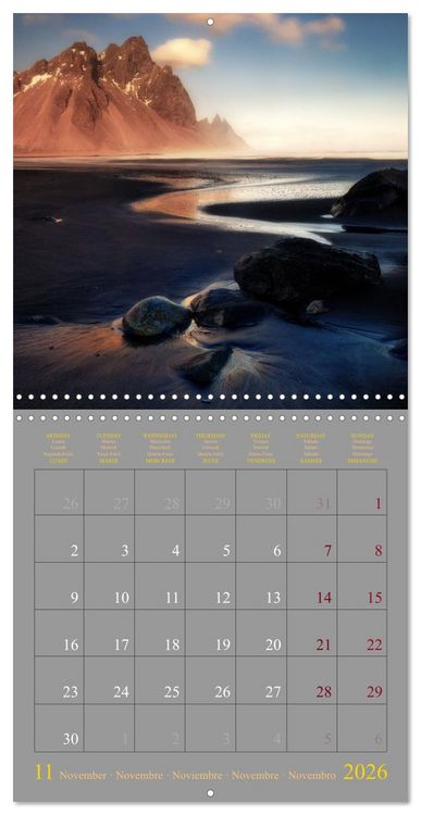 Produktbild: Iceland - the land of ice and fire (Wall Calendar 2026 12 &times; 12 Inch) CALVENDO 12 Month Wall Calendar