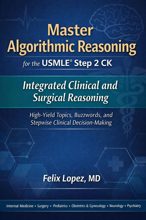 Produktbild: Master Algorithmic Reasoning for the USMLE Step 2 CK Integrated Clinical and Surgical Reasoning High-Yield Topics, Buzzwords, and Stepwise Clinical De