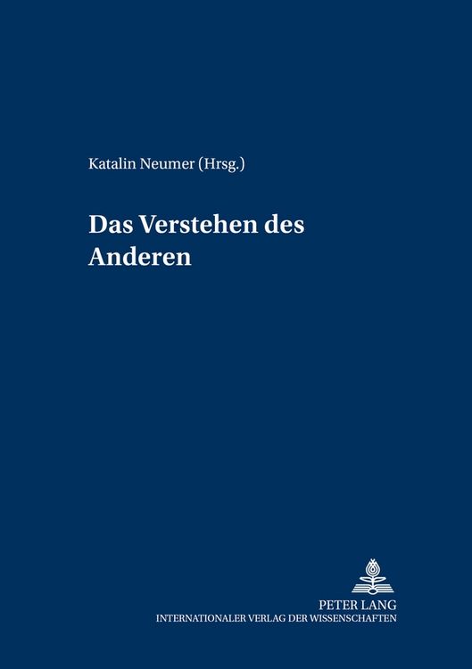 Produktbild: Das Verstehen des Anderen
