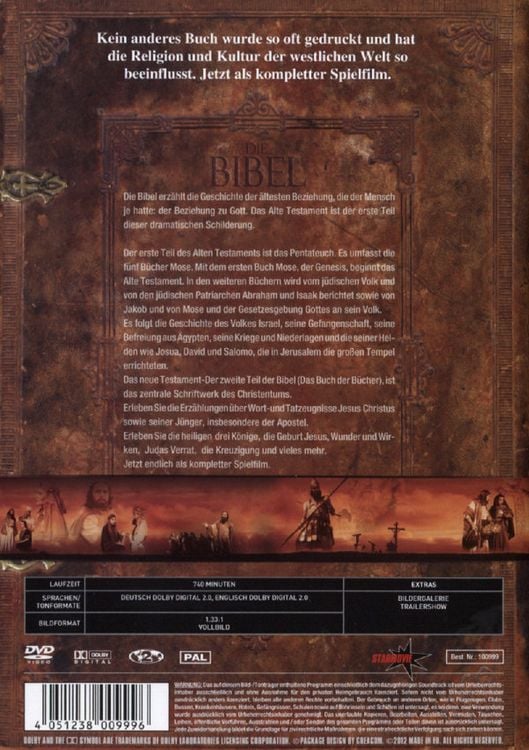 Produktbild: Die Bibel [3 DVDs]