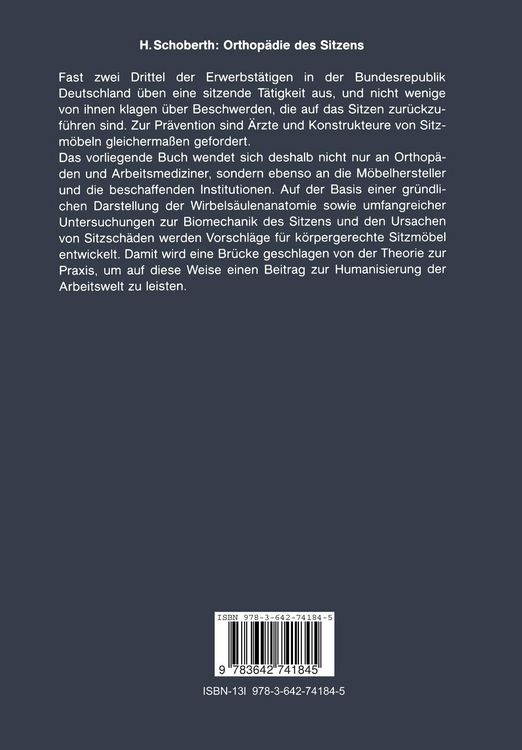 Produktbild: Orthop&auml;die des Sitzens