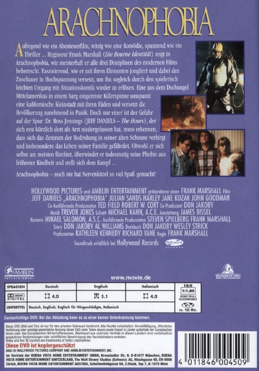 Produktbild: Arachnophobia