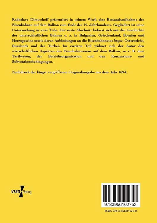 Produktbild: Das Eisenbahnwesen auf der Balkanhalbinsel