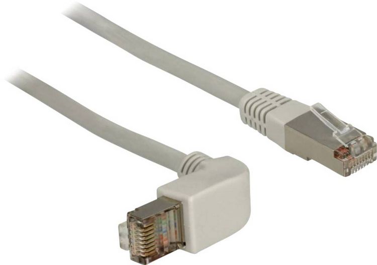 Produktbild: Delock 83524 RJ45 Patchkabel CAT 6 S/FTP 0.50 m Grau 1 St.