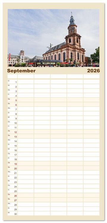 Produktbild: Familienplaner 2026 - Worms - historisch und sagenhaft mit 5 Spalten (Wandkalender, 21 x 45 cm) CALVENDO
