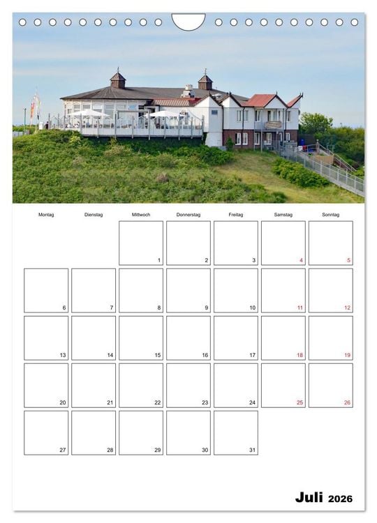 Produktbild: Langeoog - eine Trauminsel (Wandkalender 2026 DIN A4 hoch), CALVENDO Monatskalender
