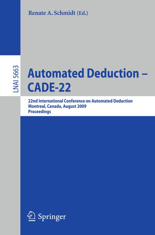 Produktbild: Automated Deduction &ndash; CADE-22