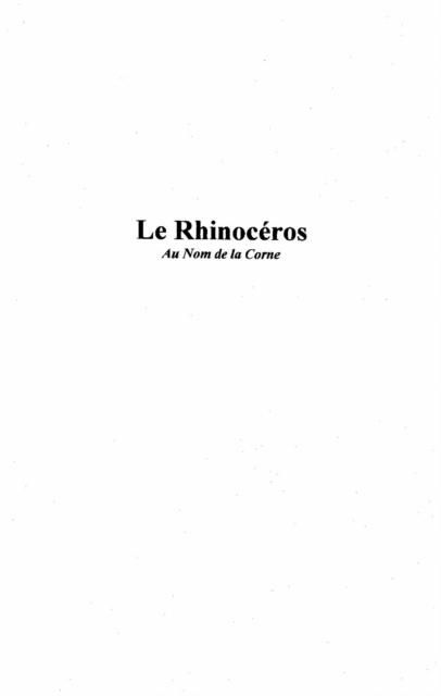 Produktbild: Le Rhinoceros