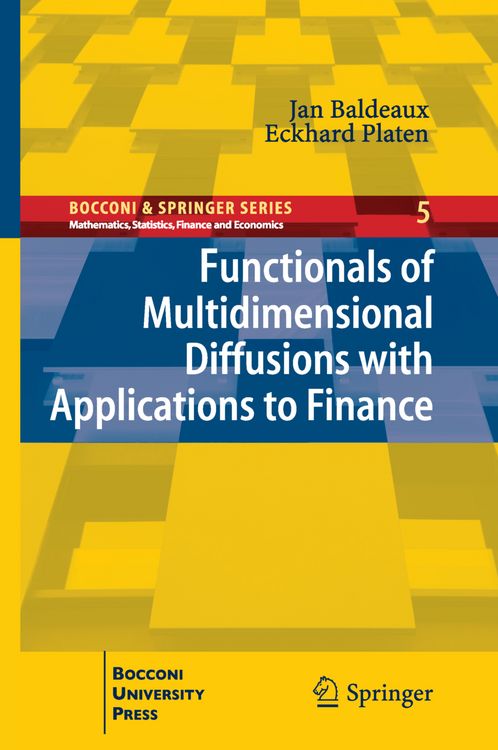 Produktbild: Functionals of Multidimensional Diffusions with Applications to Finance
