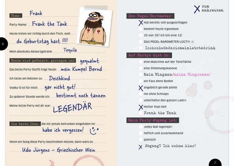 Produktbild: Let's Party: Party! Ausf&uuml;llbuch f&uuml;r Partyg&auml;ste