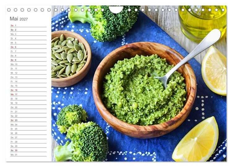 Produktbild: Zero Waste Pesto - 12 Monate, 12 Reste, unendlich Geschmack (Wandkalender 2027 DIN A4 quer), CALVENDO Monatskalender