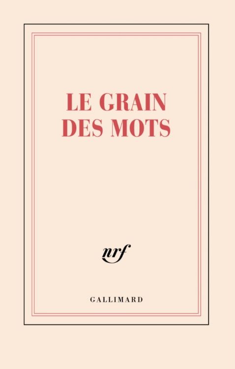 Produktbild: Le grain des mots : carnet lign&eacute;