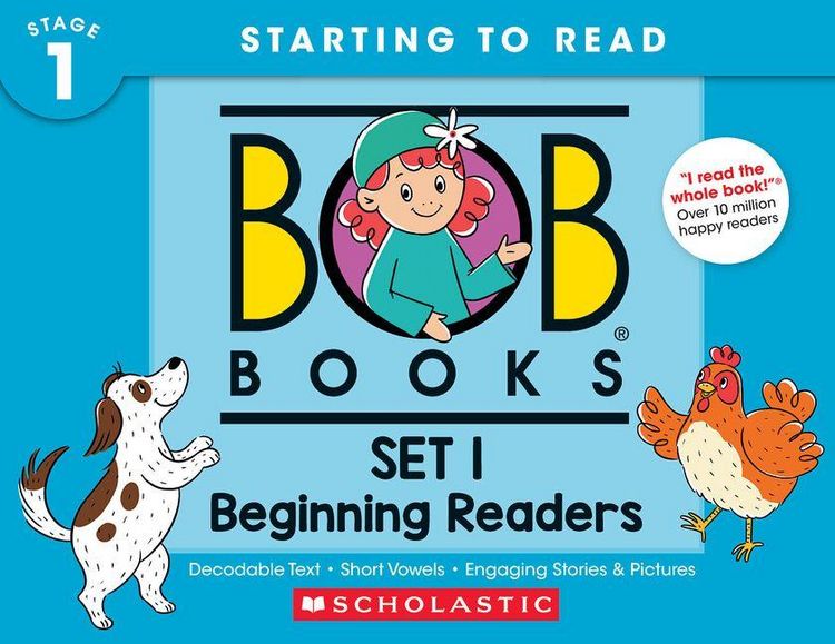 Produktbild: Bob Books - Set 1: Beginning Readers Hardcover Collection of 12 Stories Decodable Phonics Stories, Ages 4 and Up, Kindergarten (Stage 1: Starting to Read)